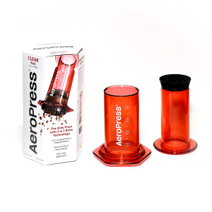 Кофеварка ручная AeroPress Clear Red